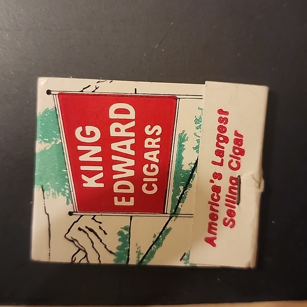 Vintage King Edward Cigar matchbook